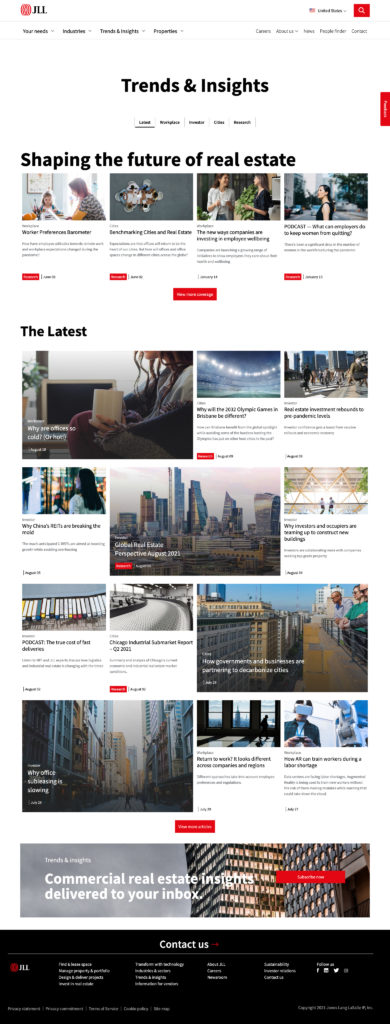 Trends & Insights – design still exists on the site. They made us lowercase "insights"!